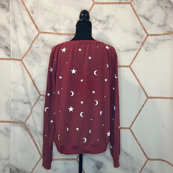Wildfox Essential Moon & Stars Pullover - Picture 2 of 8